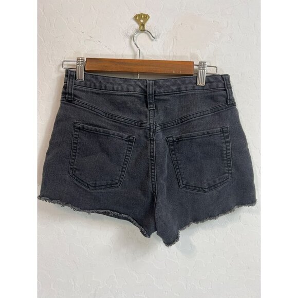 Wild Fable Sz 6 High Waisted Black Jean Shorts - Picture 3 of 6